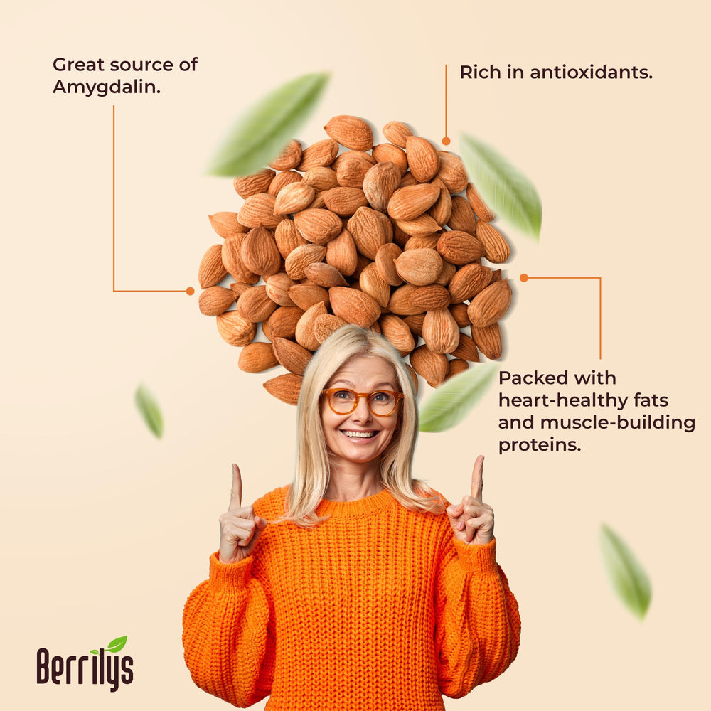 Berrilys organic kernels ready for quick addition to baked goods and snacks