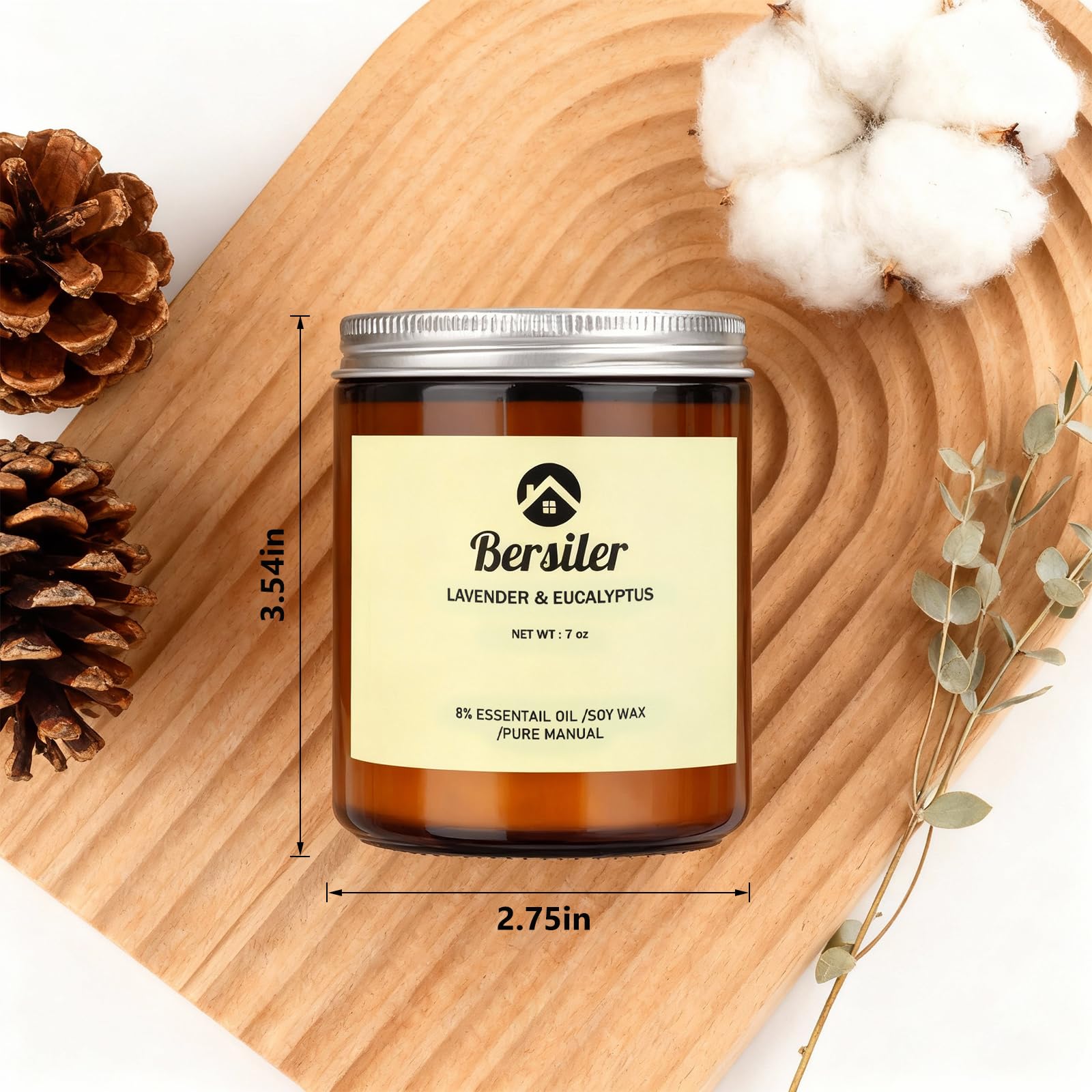Bersiler lid-on candle ready to extinguish softly