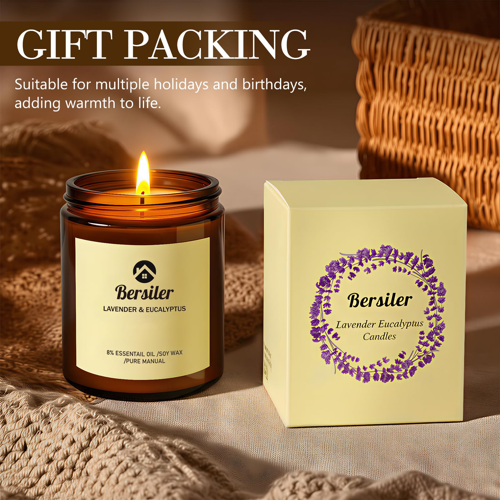 Bersiler candle wick trimmed prior to lighting for clean burn