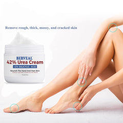 BERVEAL Urea Cream formula with 2% salicylic acid for smoothing rough skin