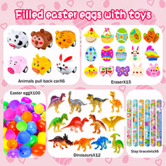Beser Easter eggs with 218 toys inside, variety for kids