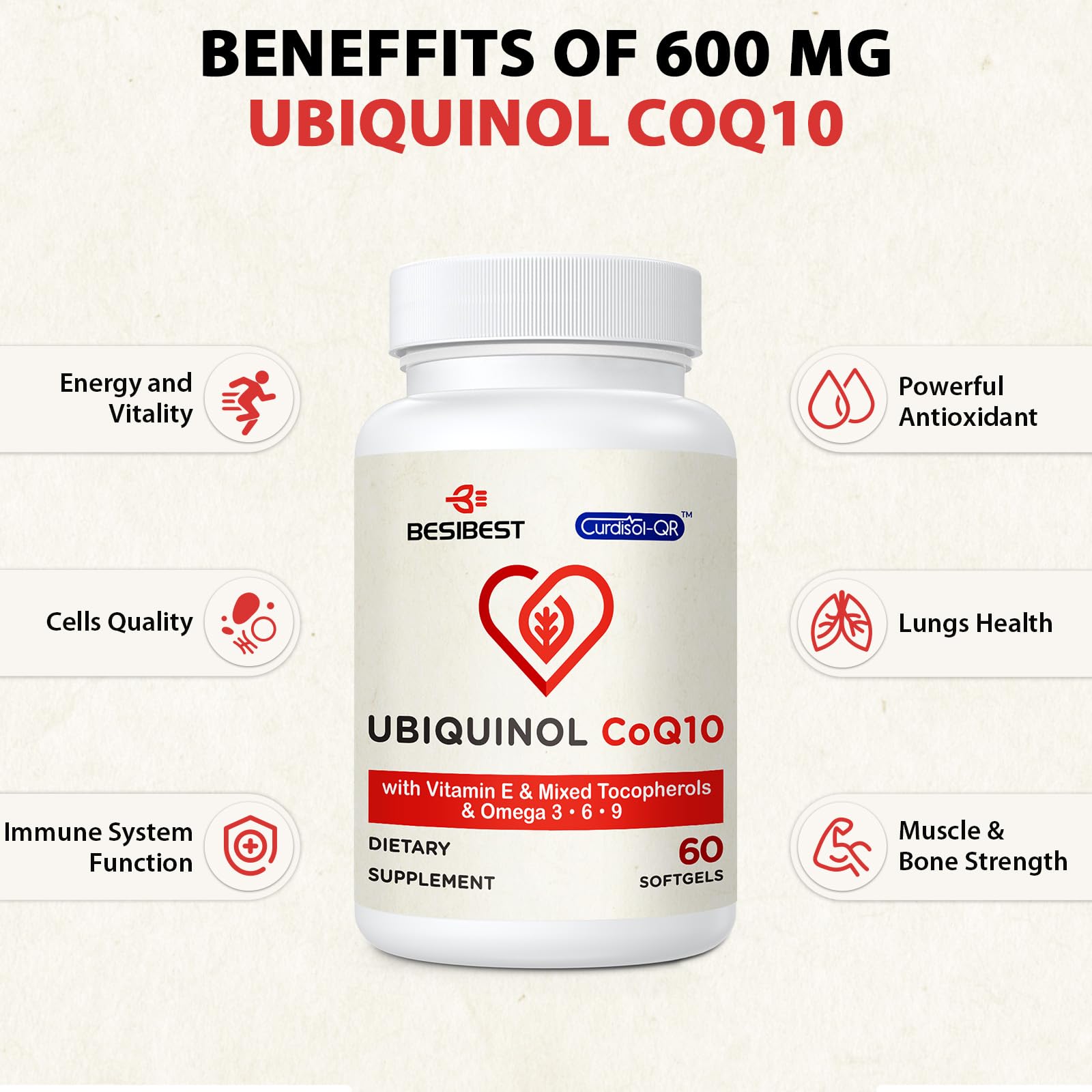 Besibest softgel capsules closeup with smooth coating