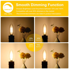 BesLowe 60W-equivalent candle bulbs delivering energy efficiency