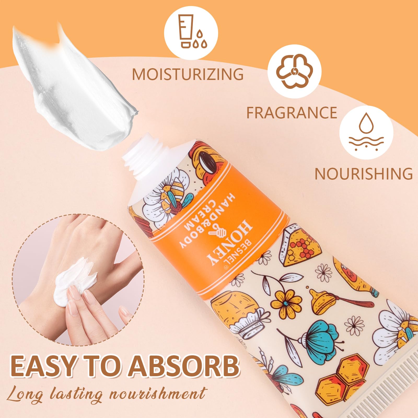 Besnel deeply hydrating formula for dry hands.