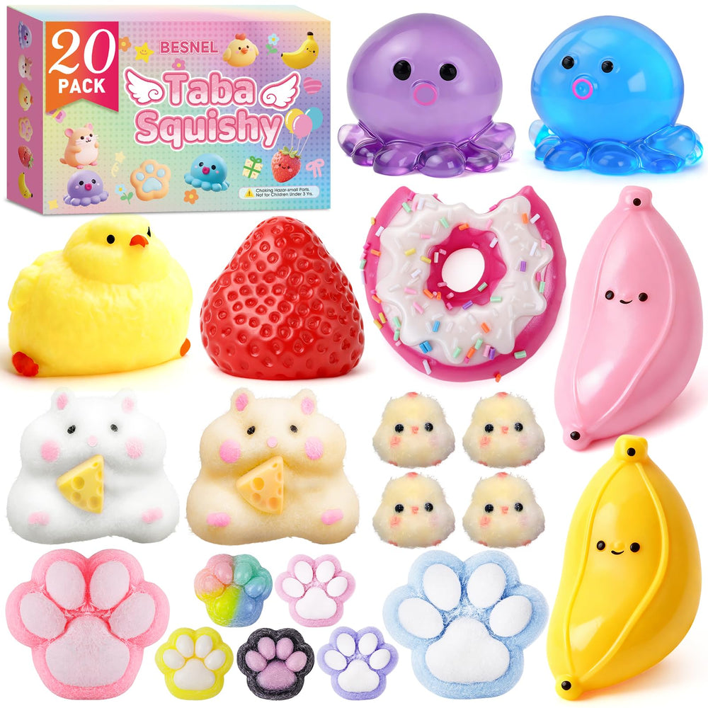 BESNEL donut squishy toy, soft tactile experience for stress relief and focus.