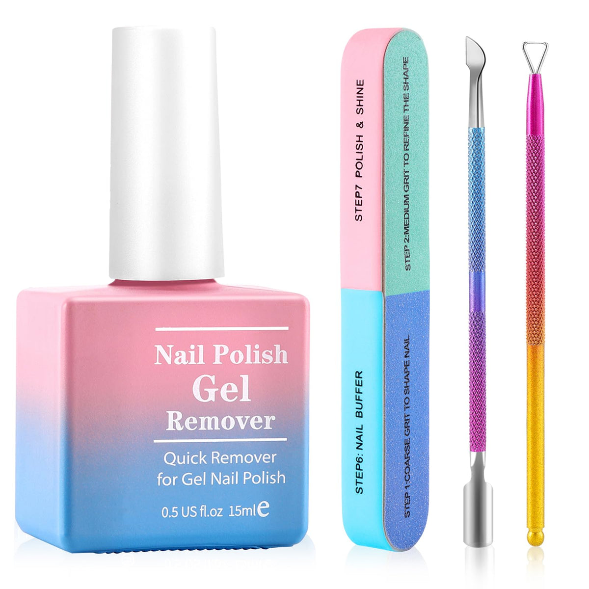 BESNEL gel nail polish remover kit ready for at-home manicure