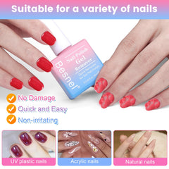 BESNEL six-sided nail file grit for smoothing after removal