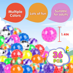 Besnel squishy ball 12-colors display highlights mood-friendly color variety.