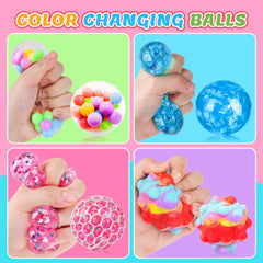 Besnel palm-size stress ball fits in hand for on-the-go relief