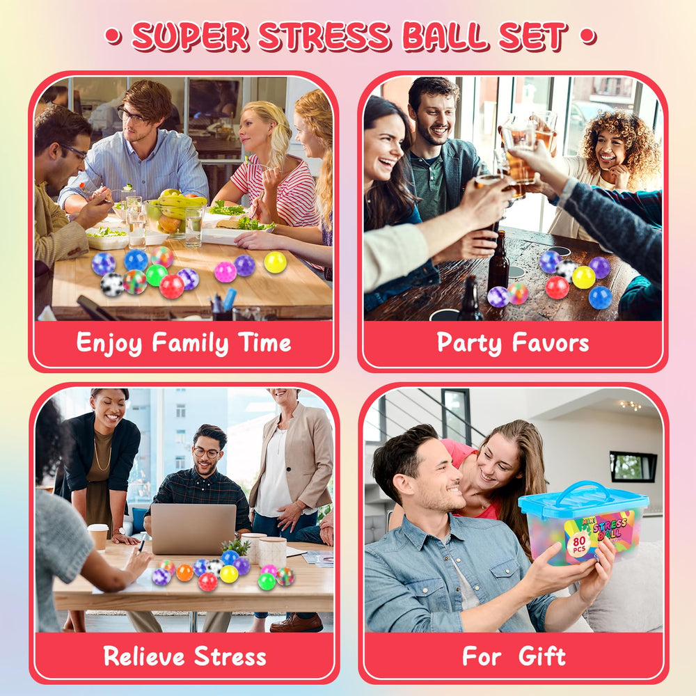 BESNEL stress balls as party favors with tactile entertainment.