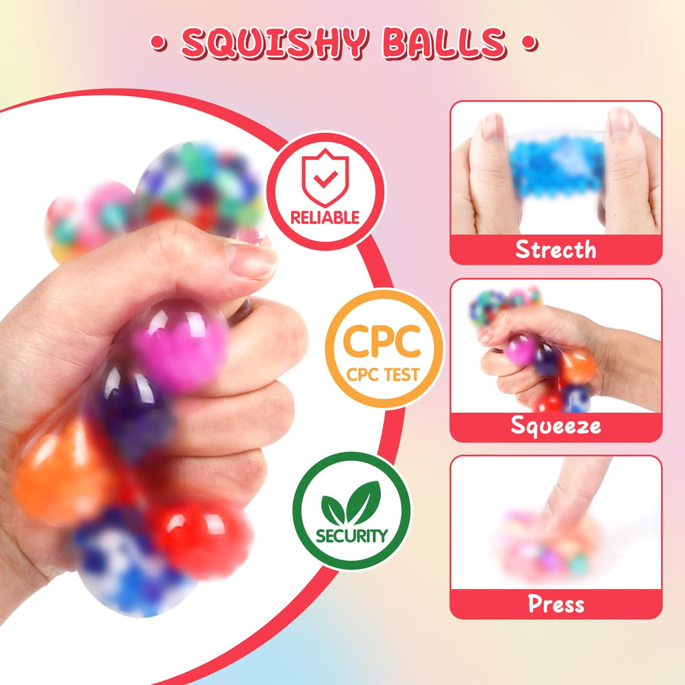 Pocket-sized BESNEL stress balls designed for on-the-go relief anywhere.