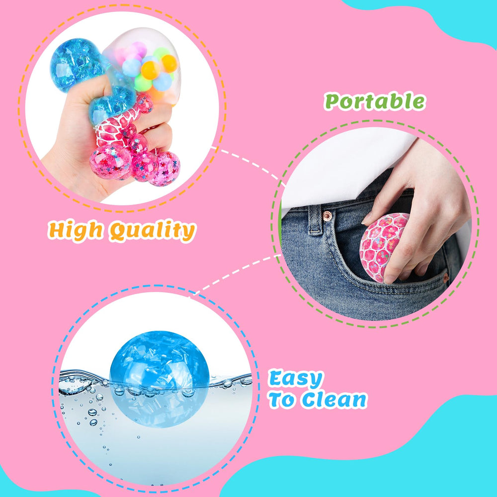 Besnel stress ball with thickened TPR outer layer for durability
