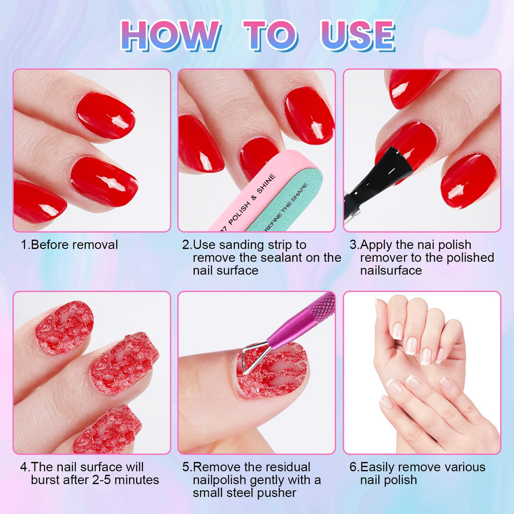 BESNEL triangle head nail pusher for gentle polish lifting