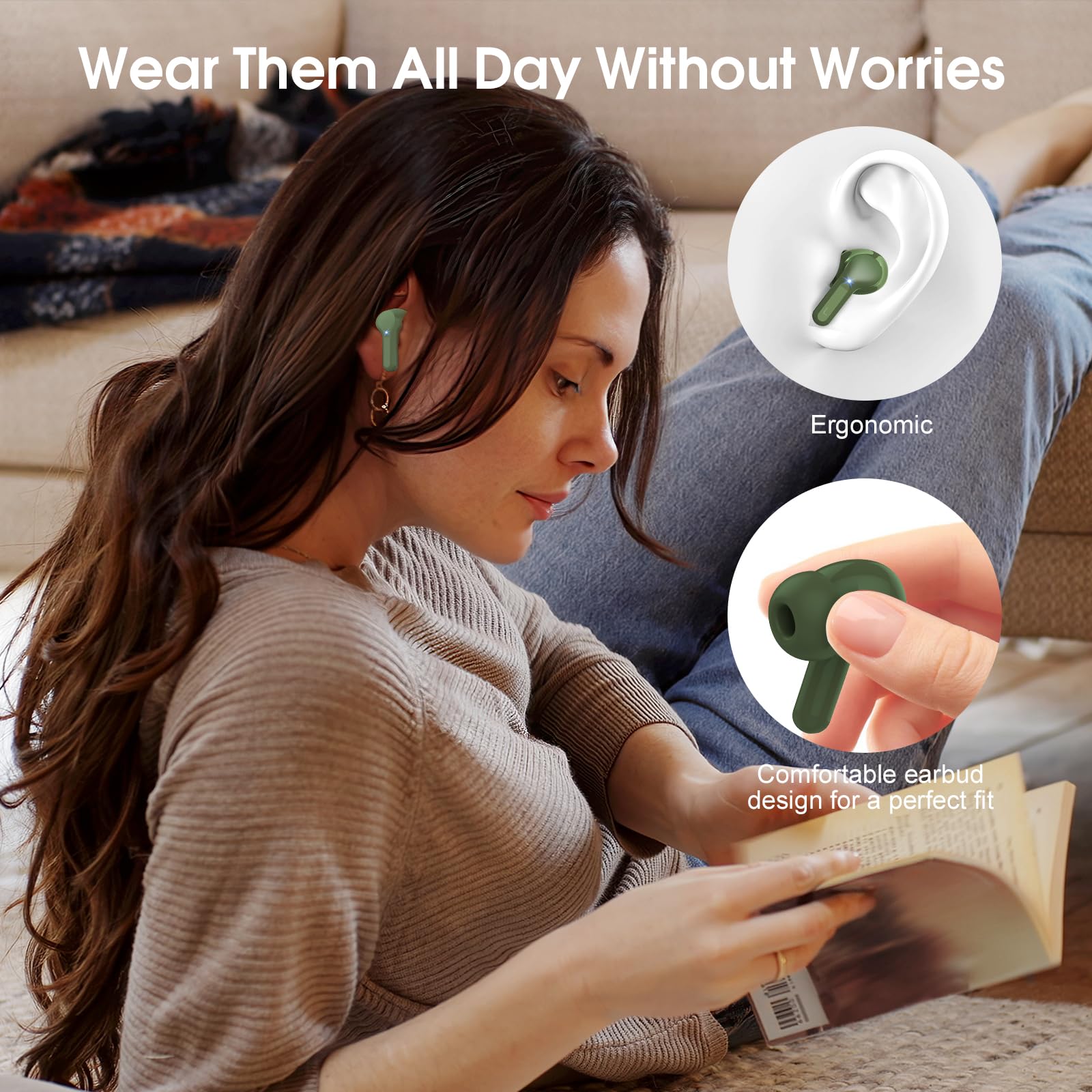 Besnoow Bluetooth 5.4 ensures fast stable connection up to 15m