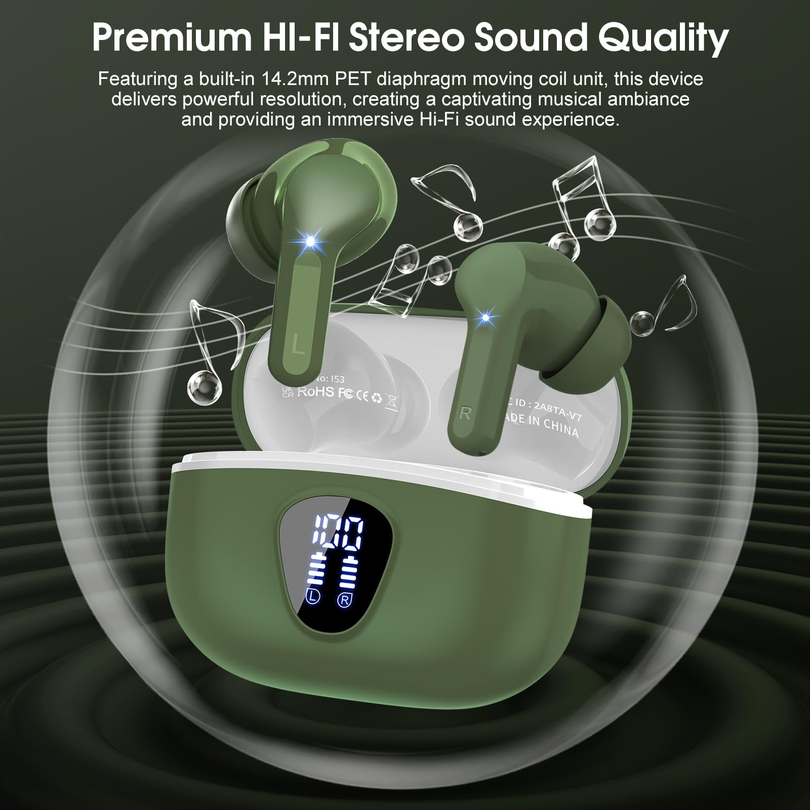 Besnoow 14.2mm dynamic driver delivering immersive stereo sound