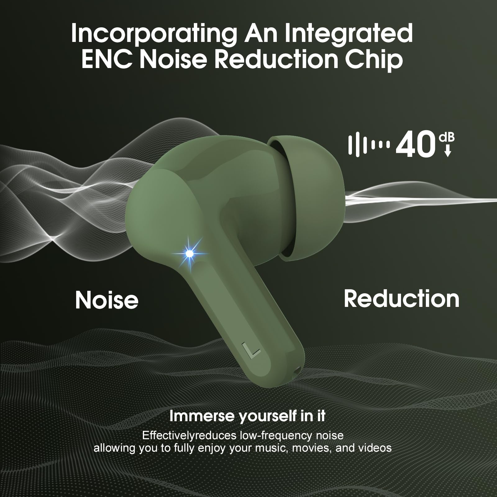 Besnoow ENC noise cancellation mic for clearer calls in noisy environments