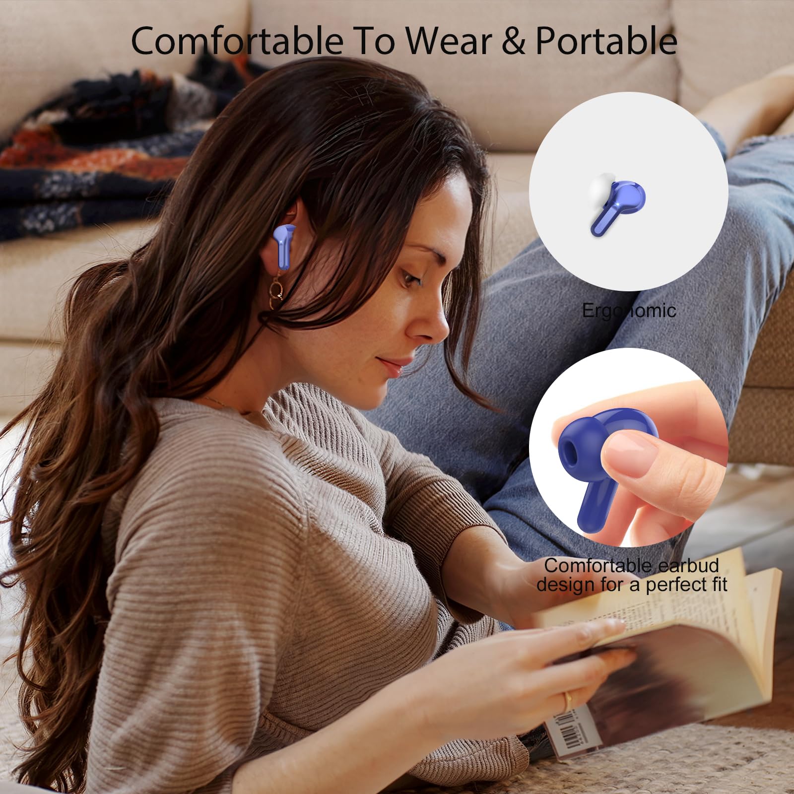 BESNOOW ergonomic fit stays secure during runs and workouts