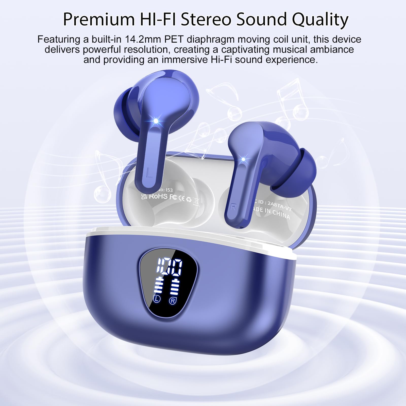 BESNOOW IP7 waterproof buds suitable for workouts and rain