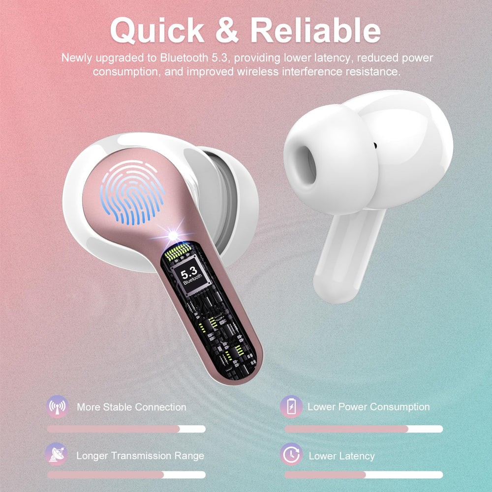 BESNOOW earbuds with ENC mic for clearer calls in busy environments
