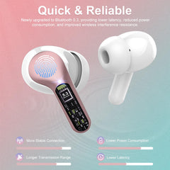 BESNOOW earbuds with ENC mic for clearer calls in busy environments
