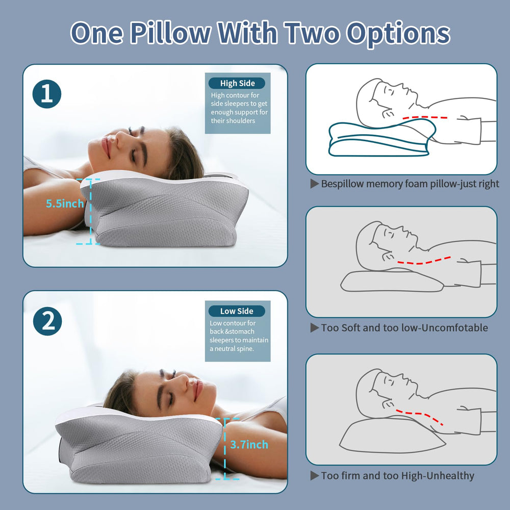 Bespillow ergonomic armrest design enabling free arm movement.