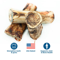 Best Bully Sticks marrow bone cross-section shows rich interior for a satisfying chew.