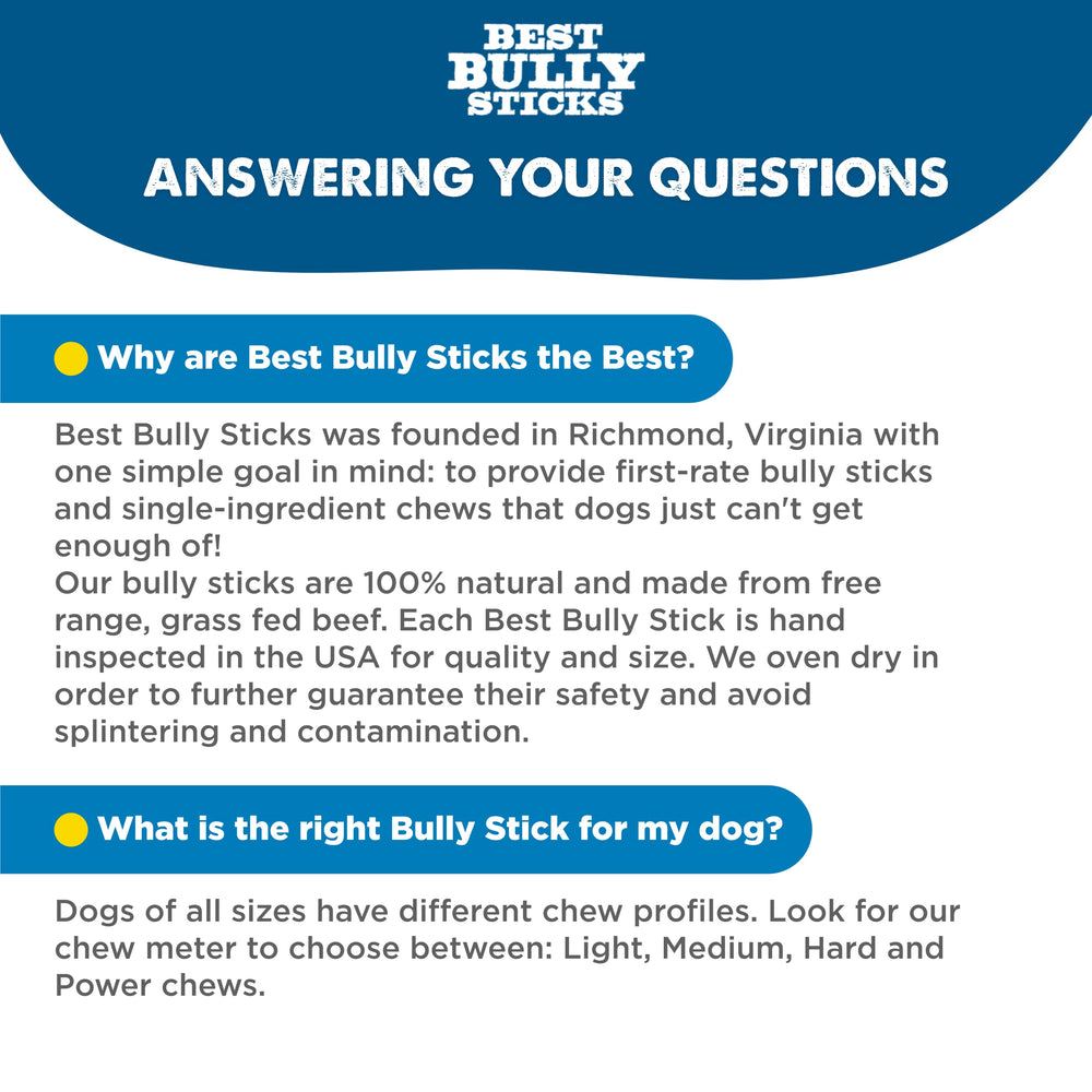 Best Bully Sticks natural scent chew appeals to dogs.