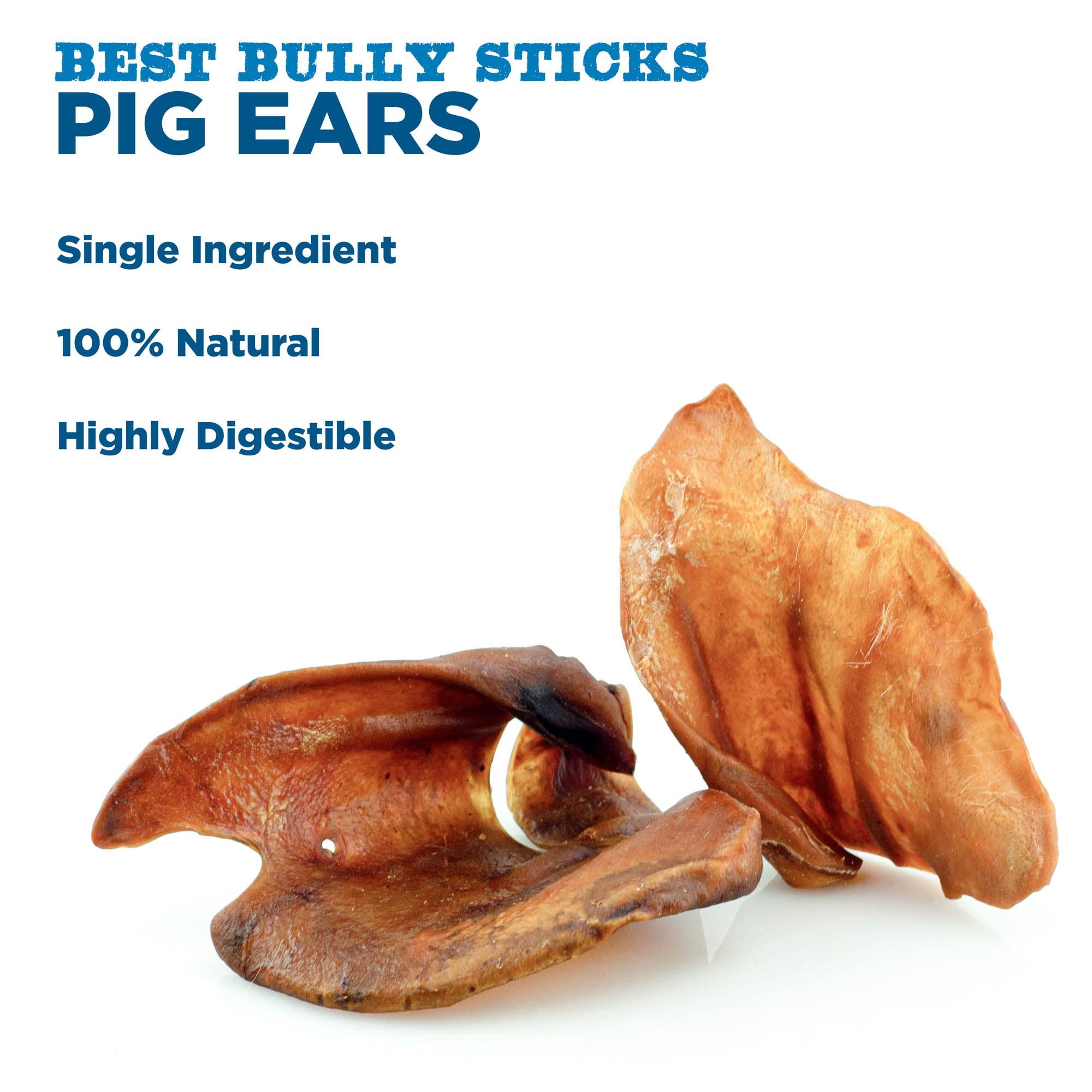 Best Bully Sticks single-ingredient pork pig ears, all-natural.