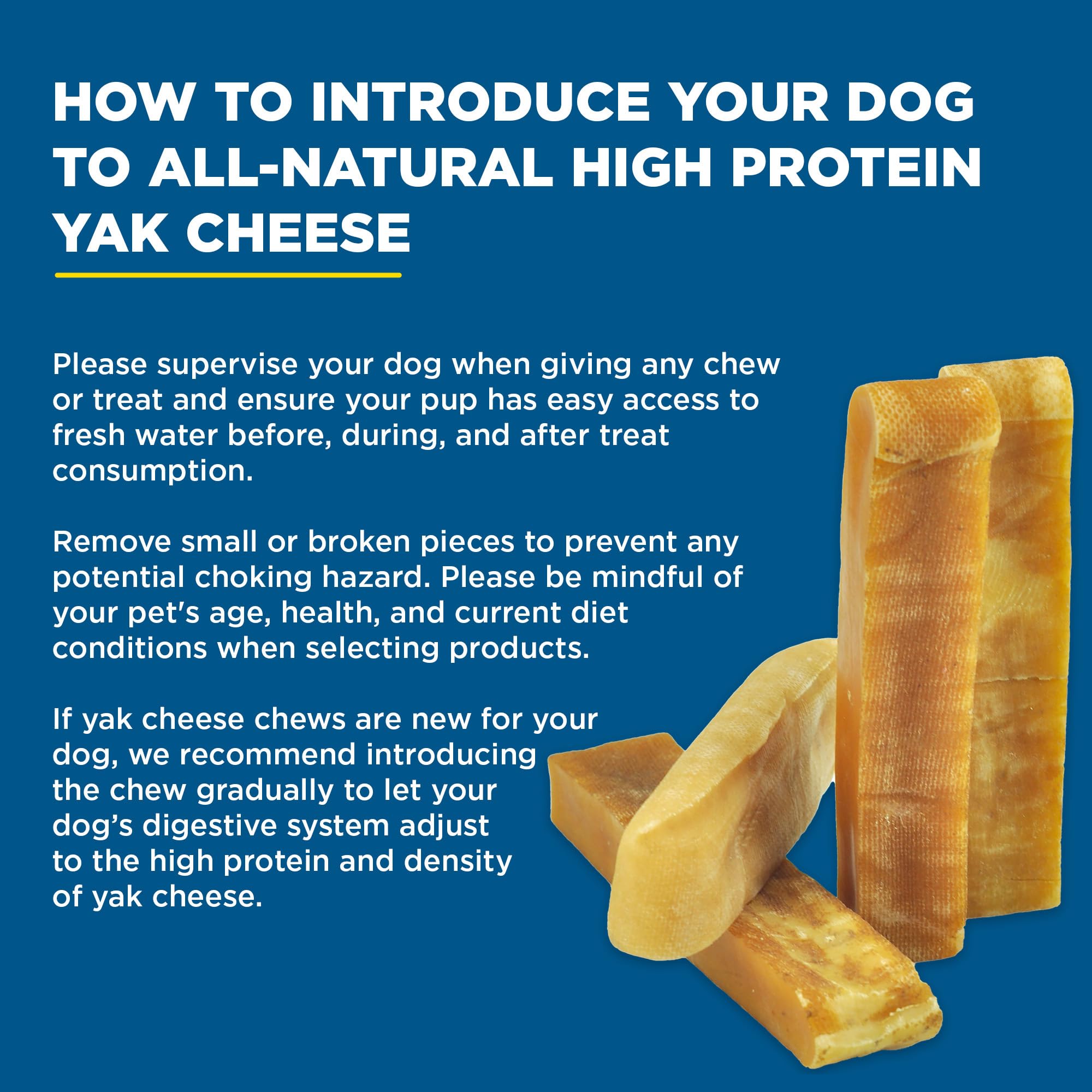 Best Bully Sticks Yak Cheese sticks, hormone-free dog treat.