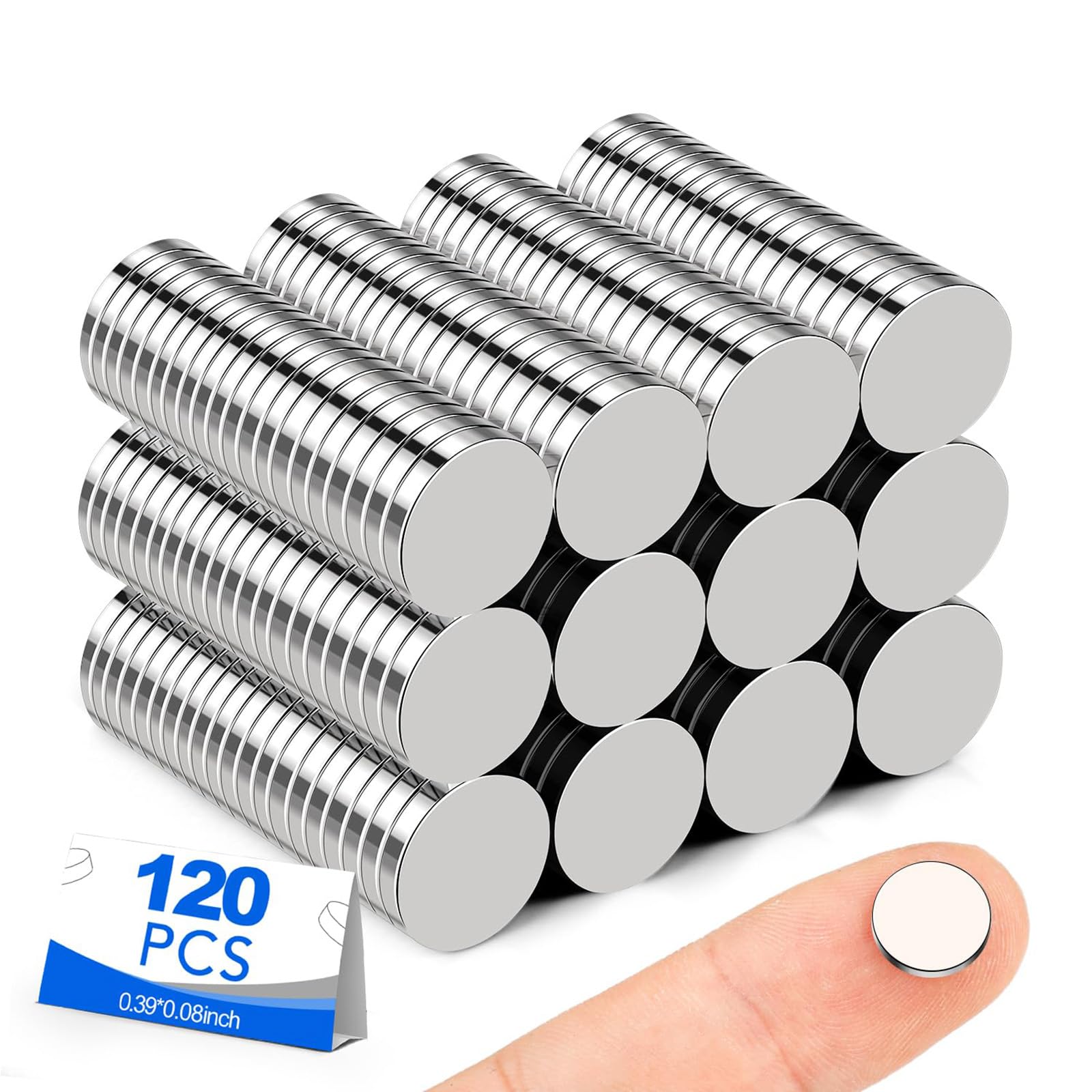 BEST CHOICE MAGNETS small 10x2mm magnet for crafts and metal surfaces, easy to handle