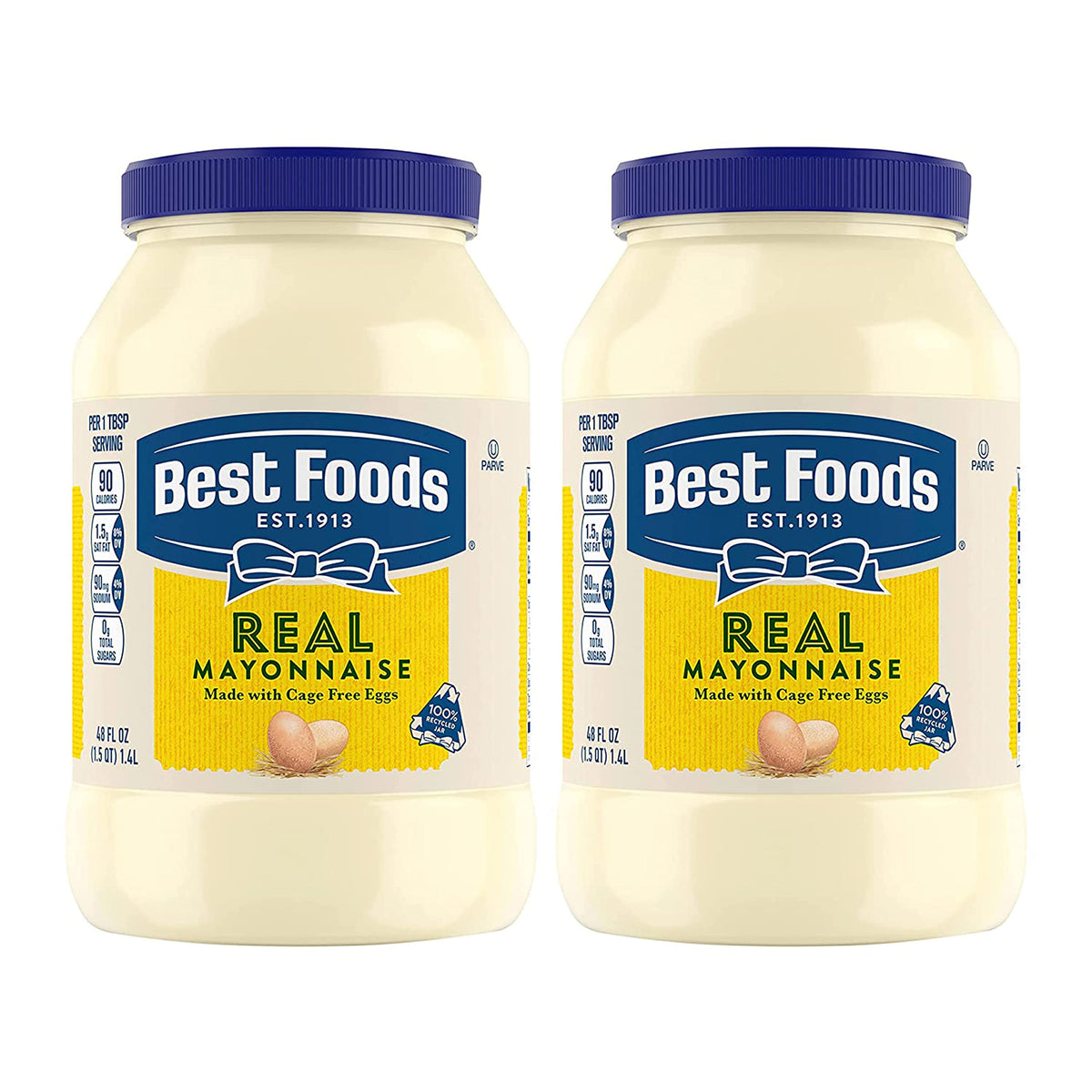 Best Foods Gluten Free Real Mayonnaise jar top view for creamy spreads