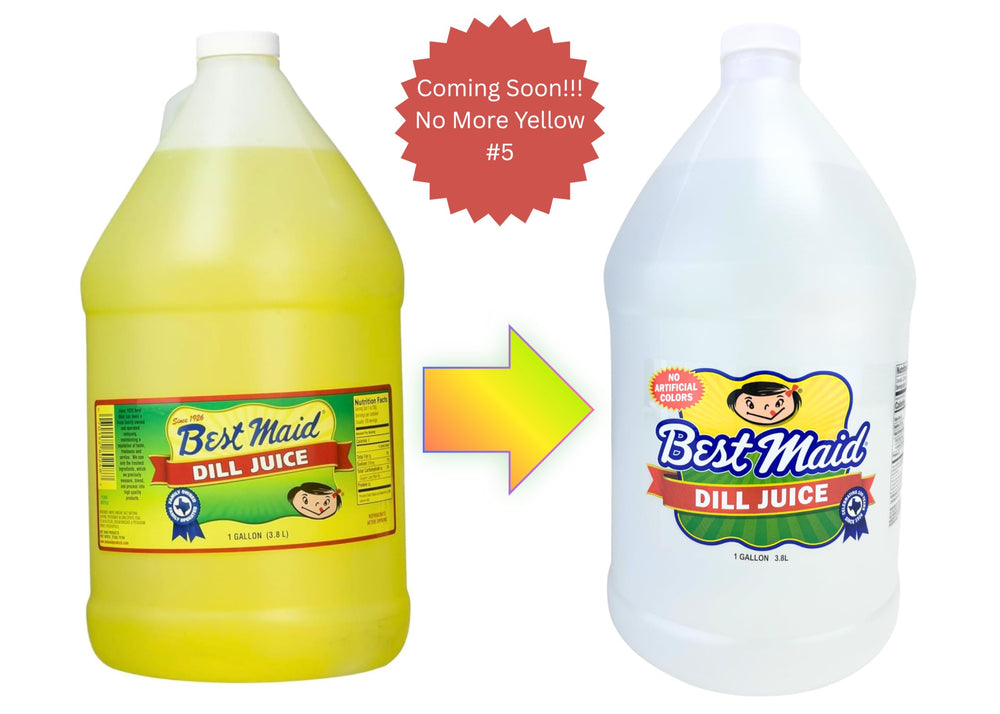 Pour-ready Best Maid Dill Juice 1Gal bottle ideal for cocktails and marinades.