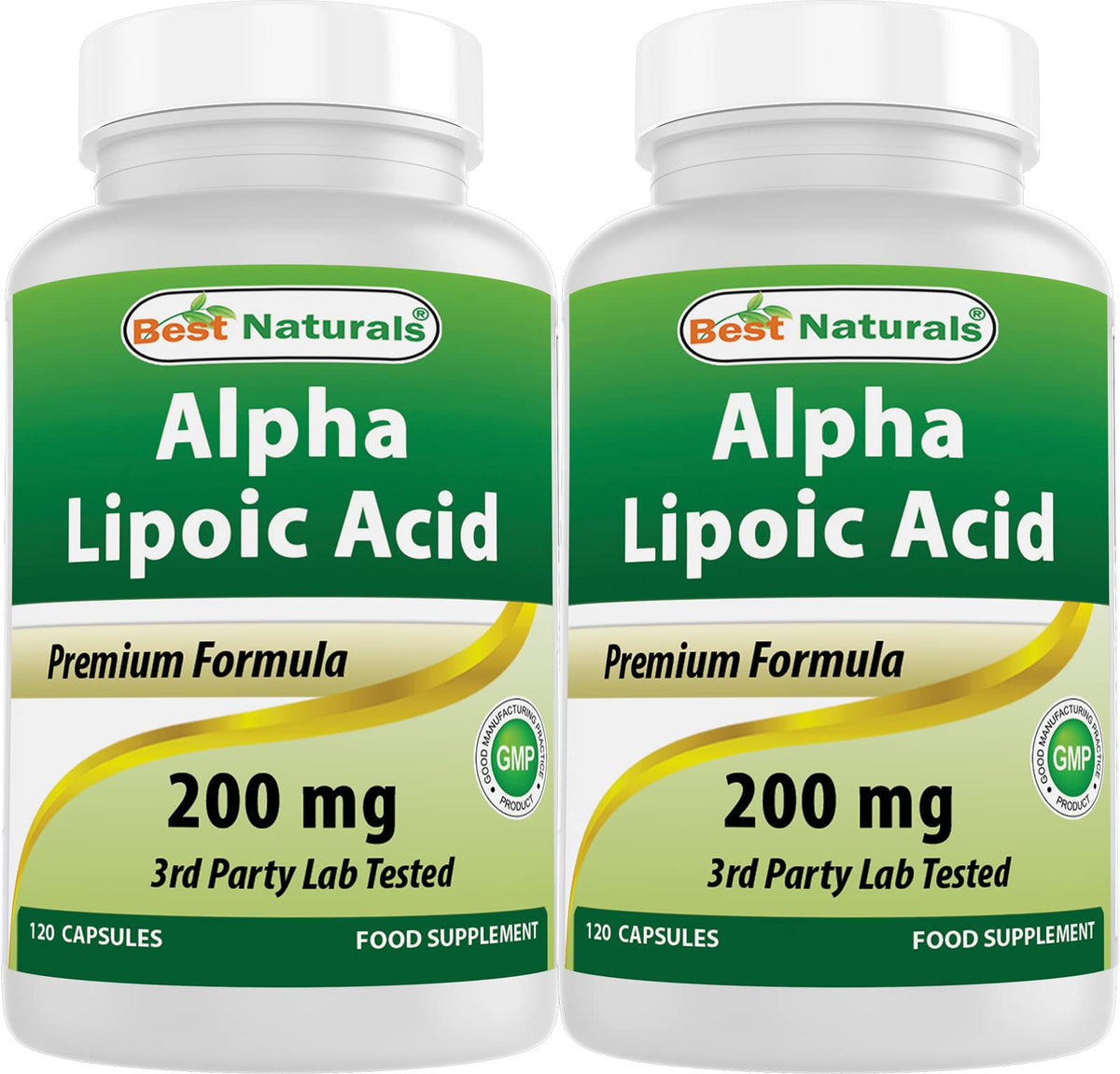Best Naturals Alpha Lipoic Acid 200mg bottle for daily antioxidant support.