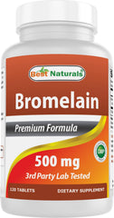 Best Naturals Bromelain bottle front for digestion support