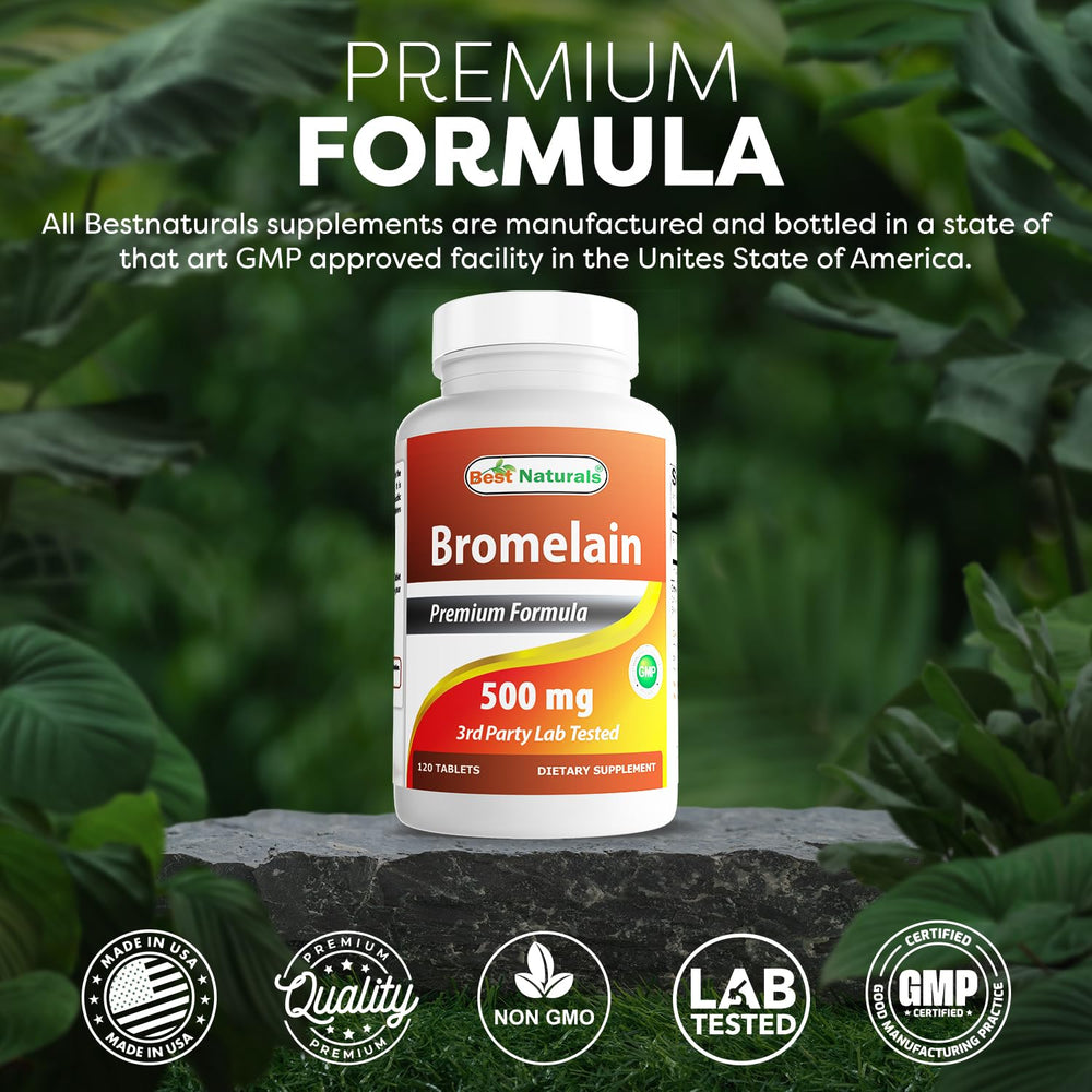 Best Naturals Bromelain gluten-free non-GMO icon for dietary compatibility