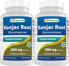 Best Naturals Konjac Glucomannan bottle front for easy daily use