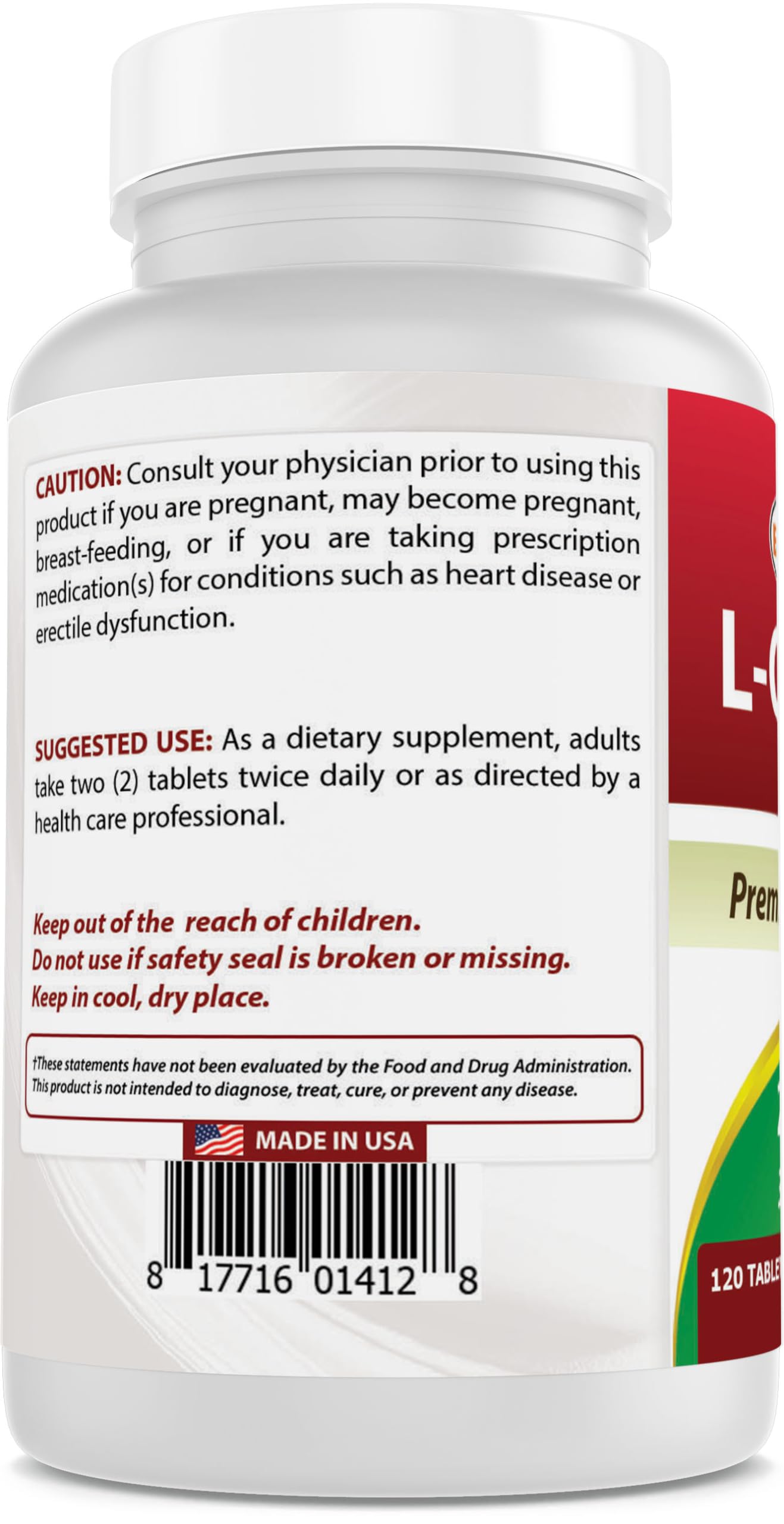 Best Naturals L-Citrulline third-party lab tested for purity