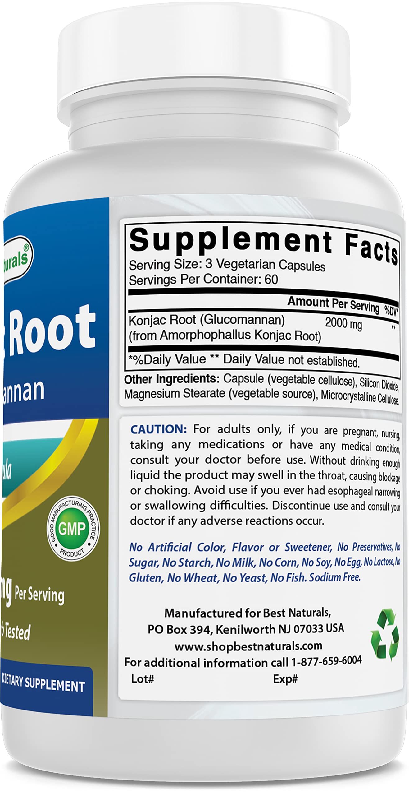 Best Naturals Made in USA facility image signals GMP and FDA registered production.
