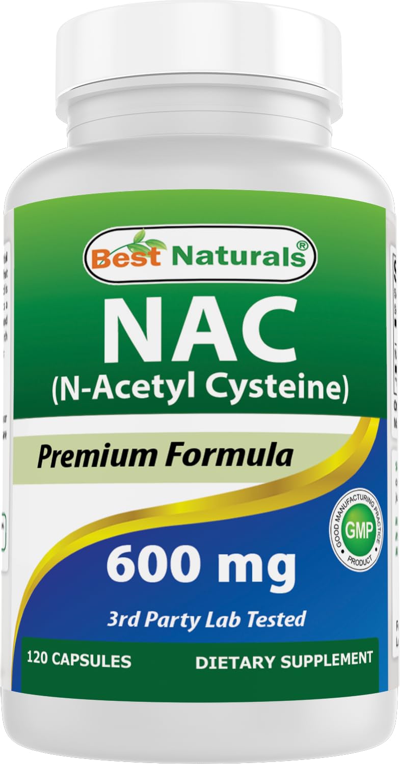 Best Naturals NAC bottle front for easy daily use.