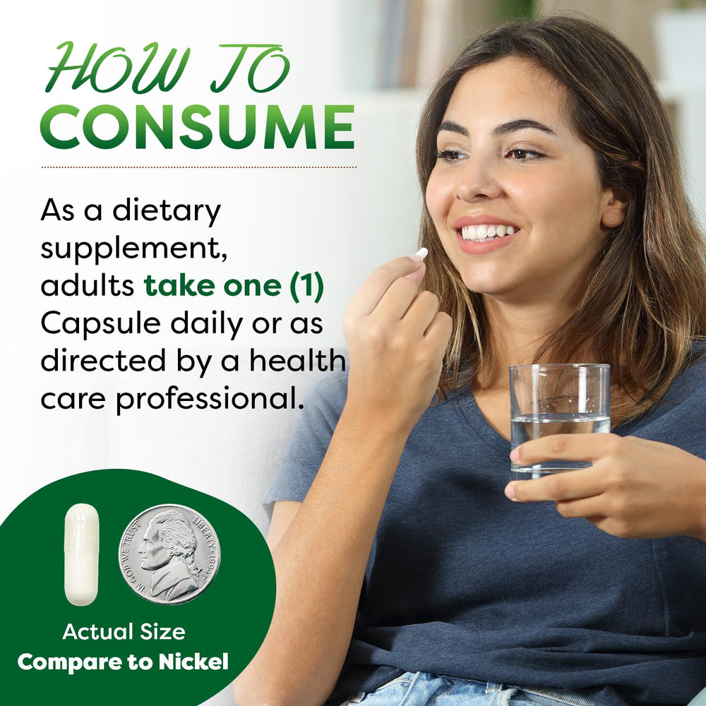 Best Naturals NAC capsules closeup highlighting easy swallowing.