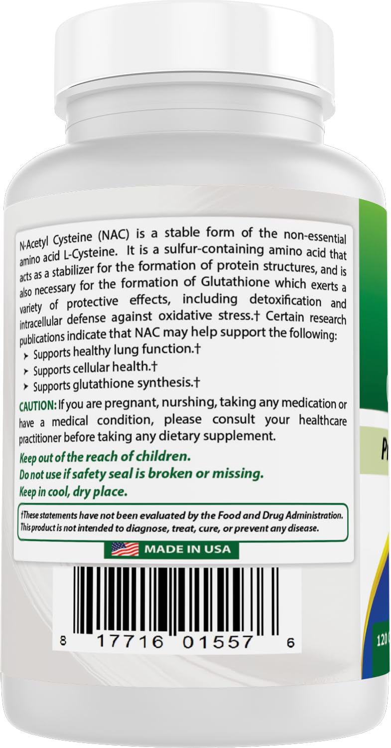 Best Naturals NAC capsules in hand show convenient dosing.
