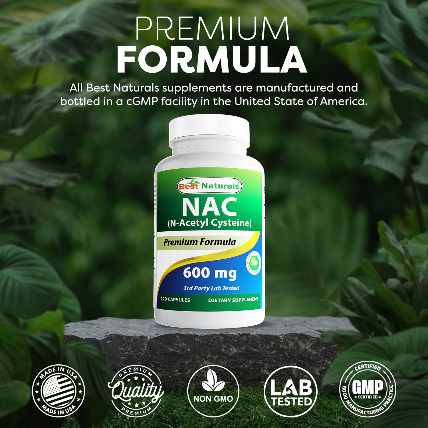Best Naturals NAC packaging displayed for routine use.