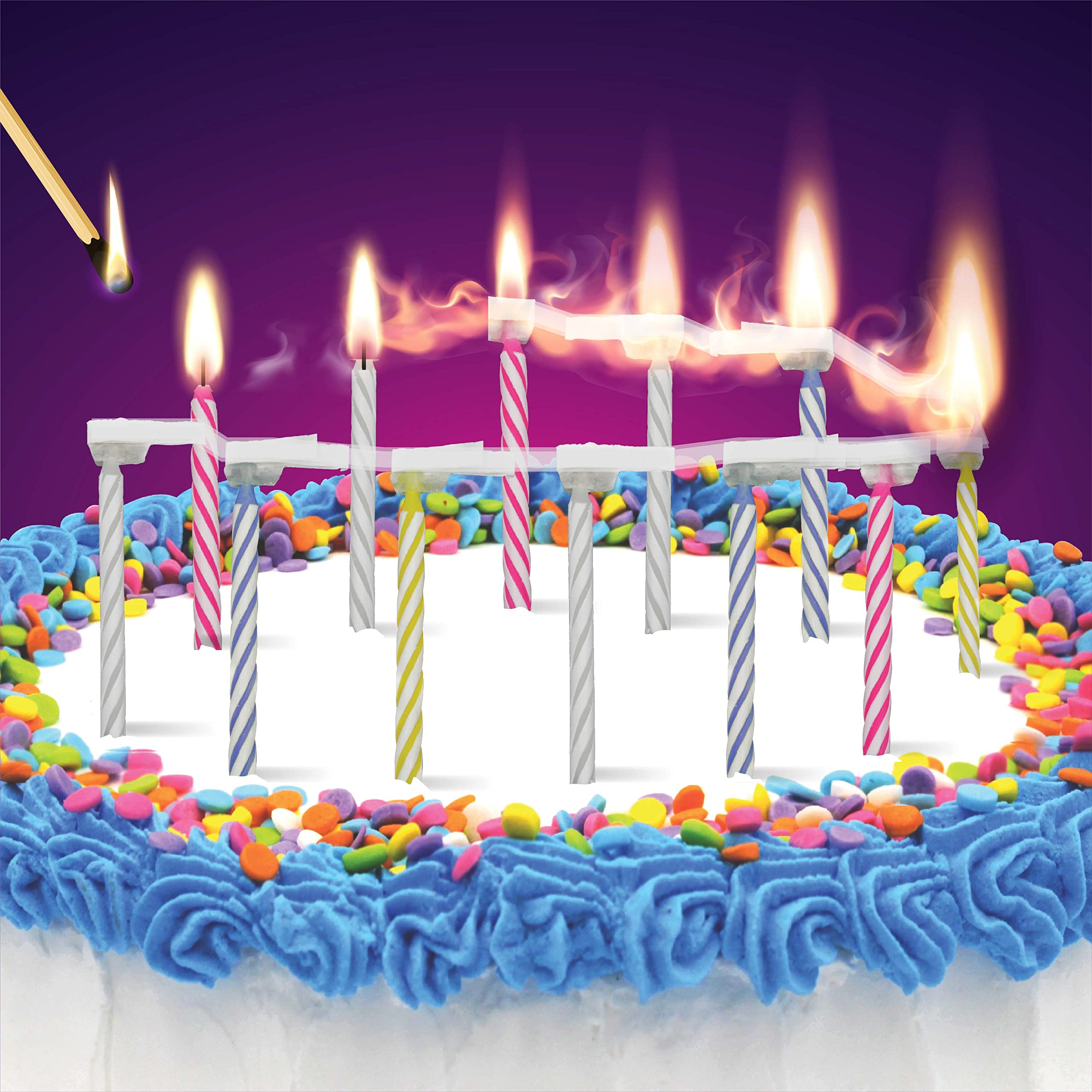 Best Party Ever Quick Light Candles cake setup creates a memorable moment at any party