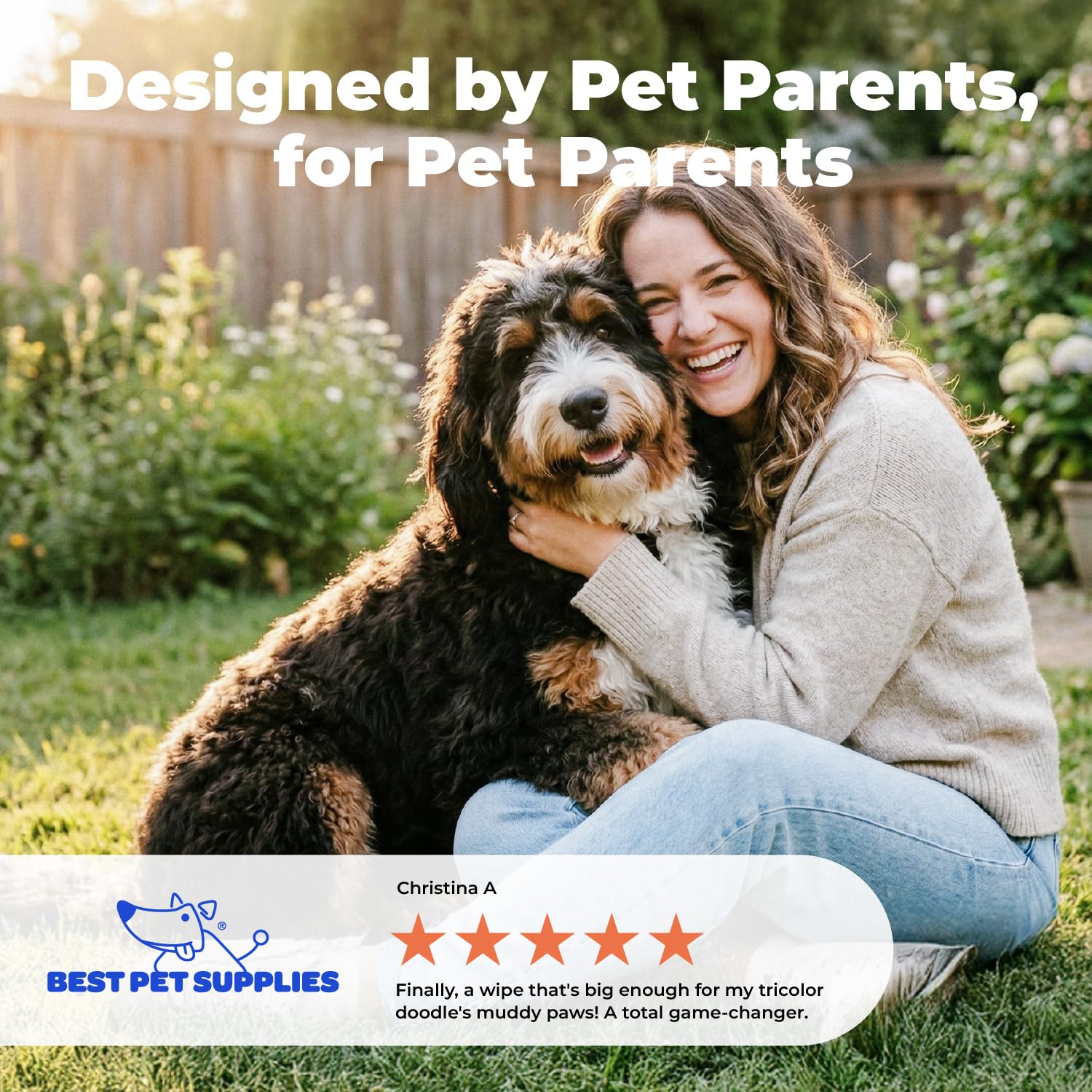 Best Pet Supplies 100-count pack ideal for on-the-go grooming and cleanup.