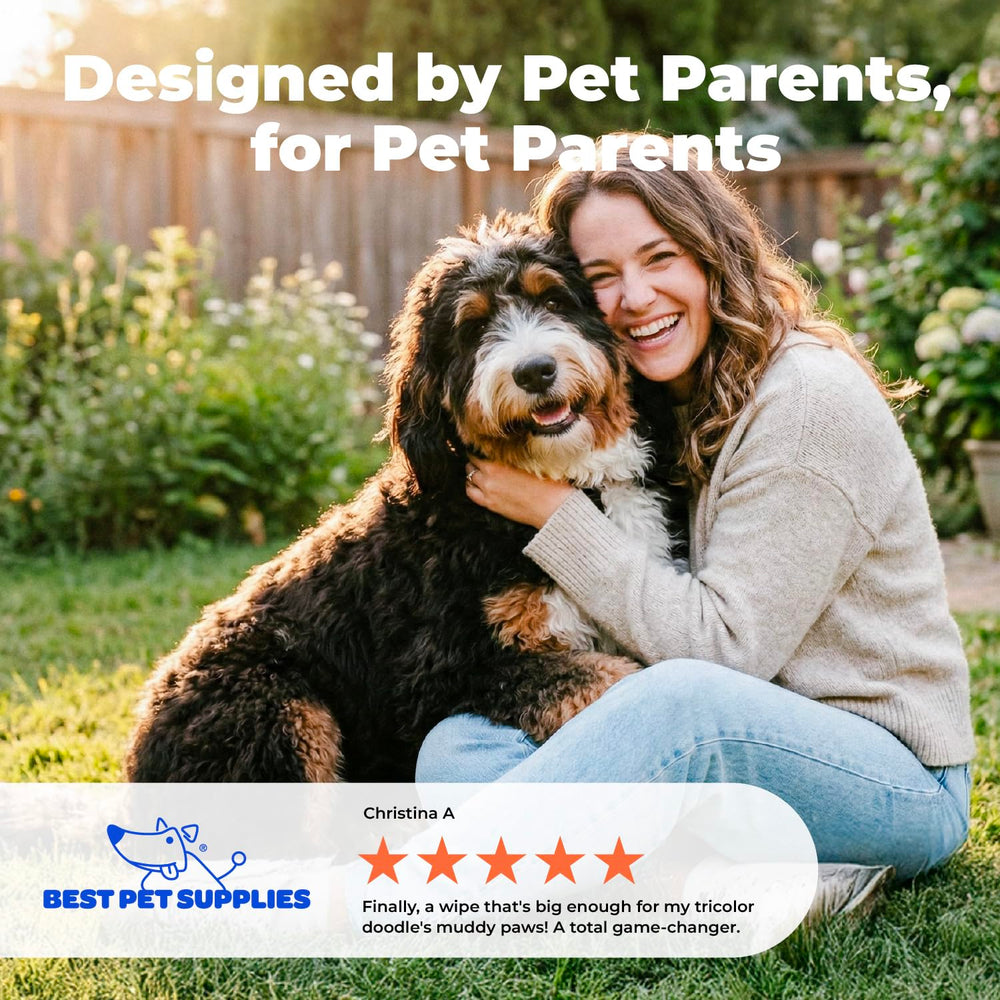Best Pet Supplies 100-count pack ideal for on-the-go grooming and cleanup.