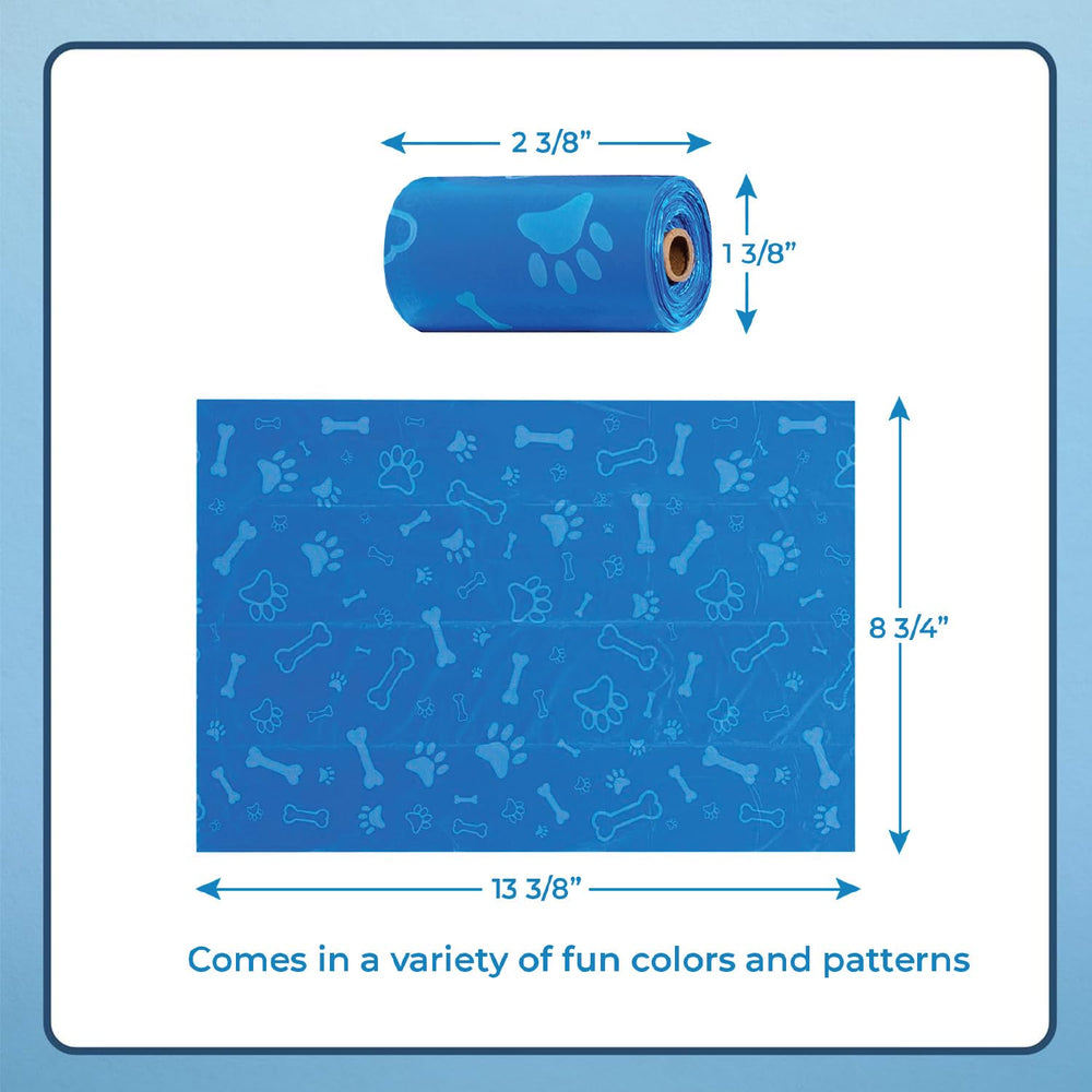 Best Pet Supplies — rouleau pour chien bleu, pratique pour balades et voyages.