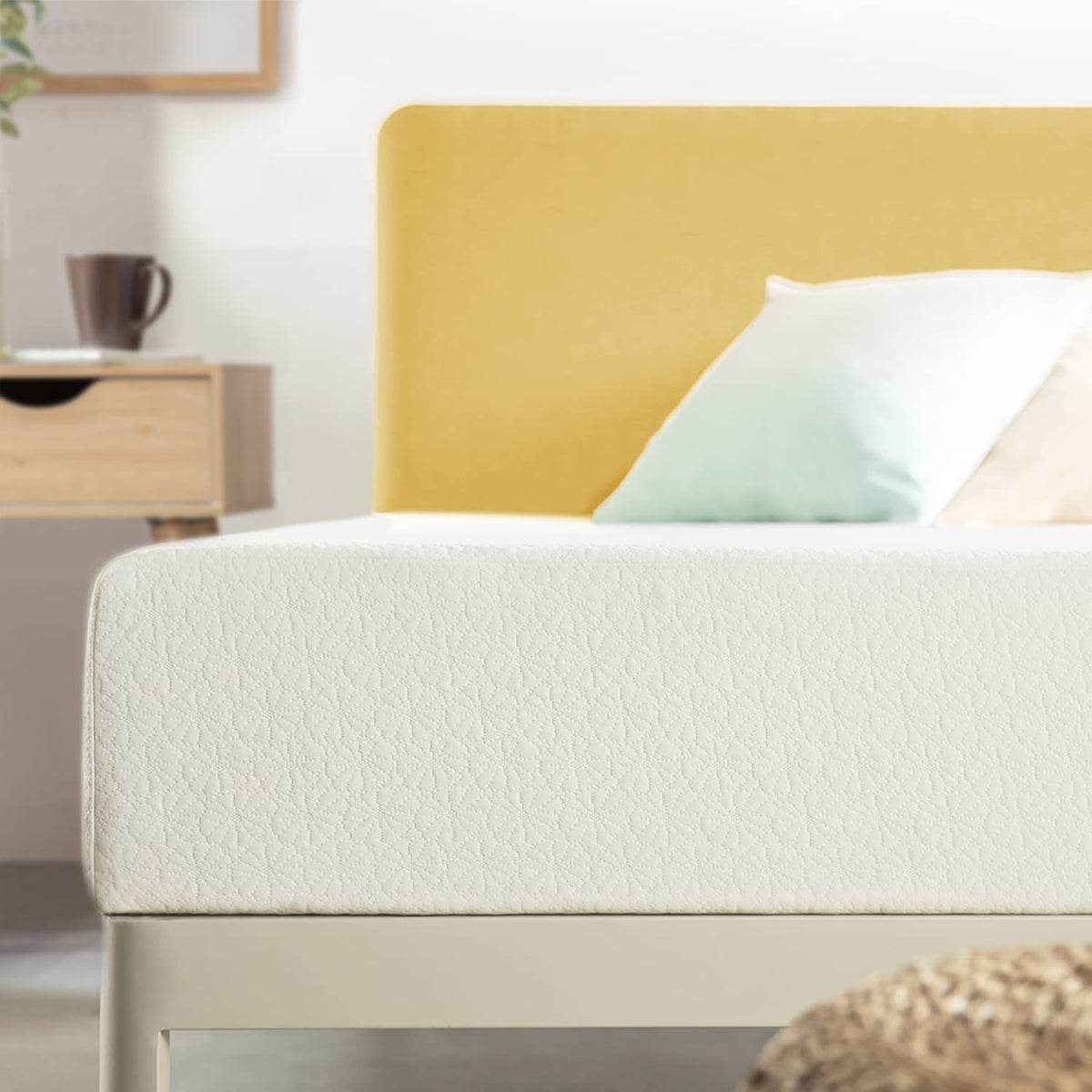 Best Price Mattress 8in Twin memory foam top view highlights contouring comfort.