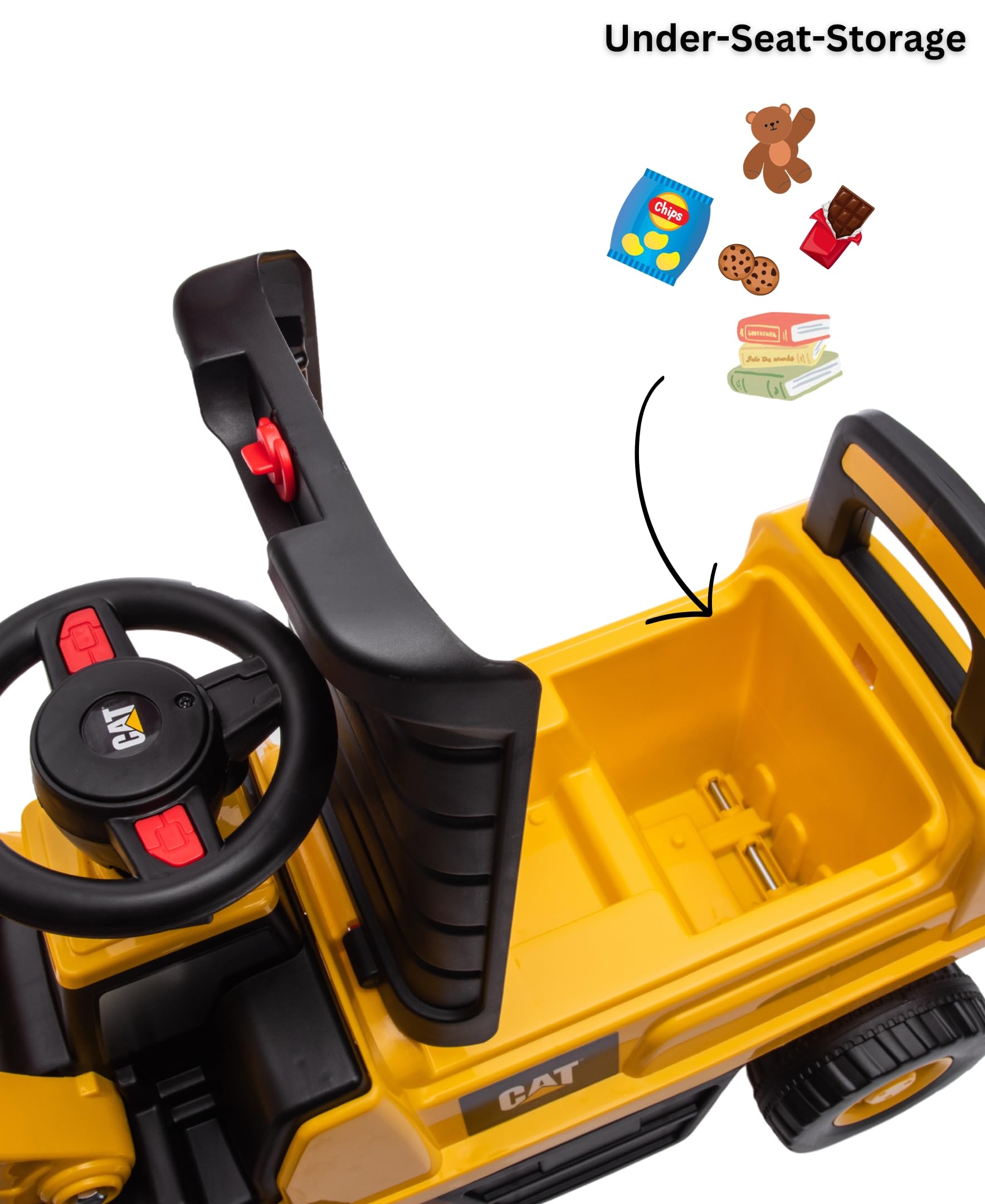 Best Ride On Cars CAT Excavator push car licensed CAT design for authentic play