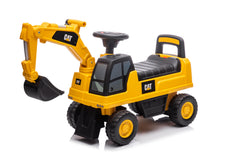 Best Ride On Cars CAT Excavator push car with front bucket for imaginative play