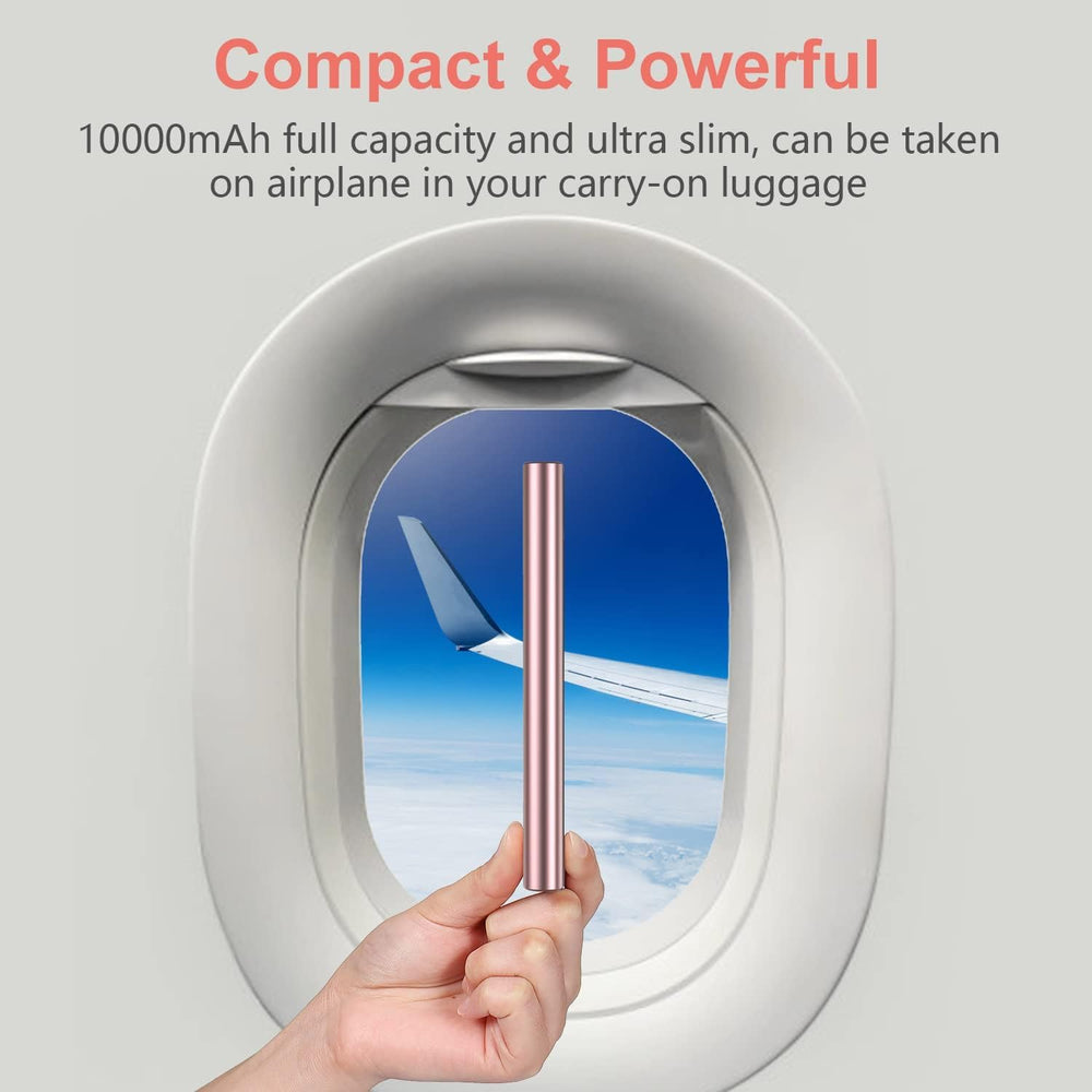 BESTMARS pink power bank on the go beside a smartphone